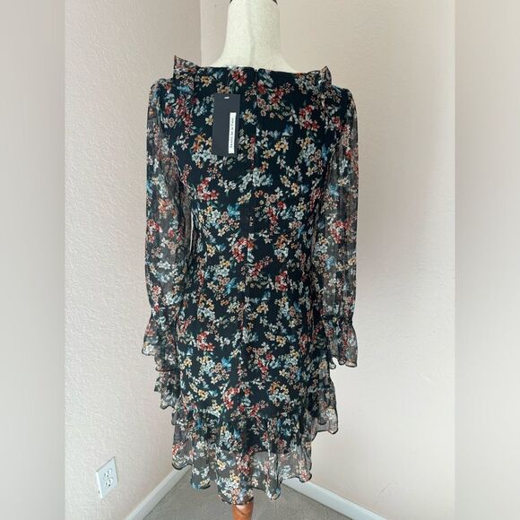 NWT Anthropologie Saison de la fleur  floral dress with lace insert. 90s y2k S-M - Picture 10 of 16
